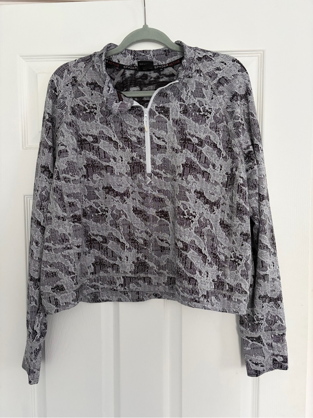 Spyder Cropped Quarter-Zip Lightweight Pullover size XL
